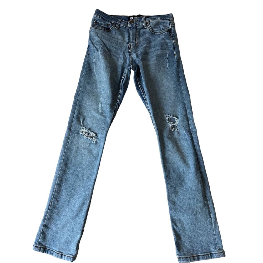 RSQ Boys Skinny distressed blue jeans - size 12